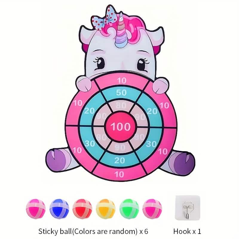 Image of Colorful Sticky Ball Toss Game - Elephant, Unicorn or Dinosaur