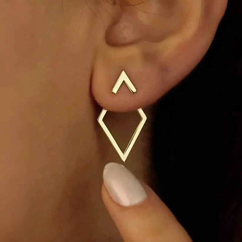 Image of Geometric Stud Earrings