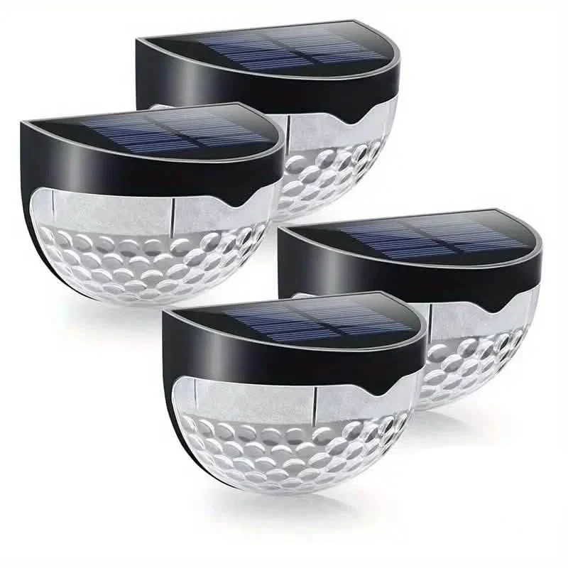 Image of 4-Pack: Solar Fence Lights Solar Deck Lights