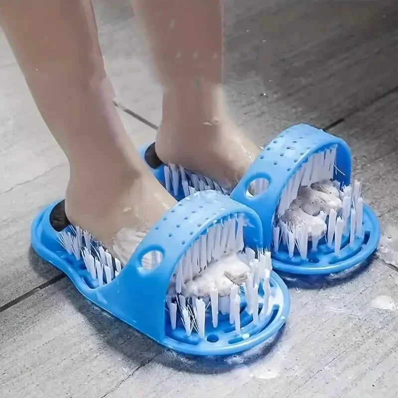 Image of 2-Piece Set: Foot Washing Brush Foot Scrub with Suction Cup