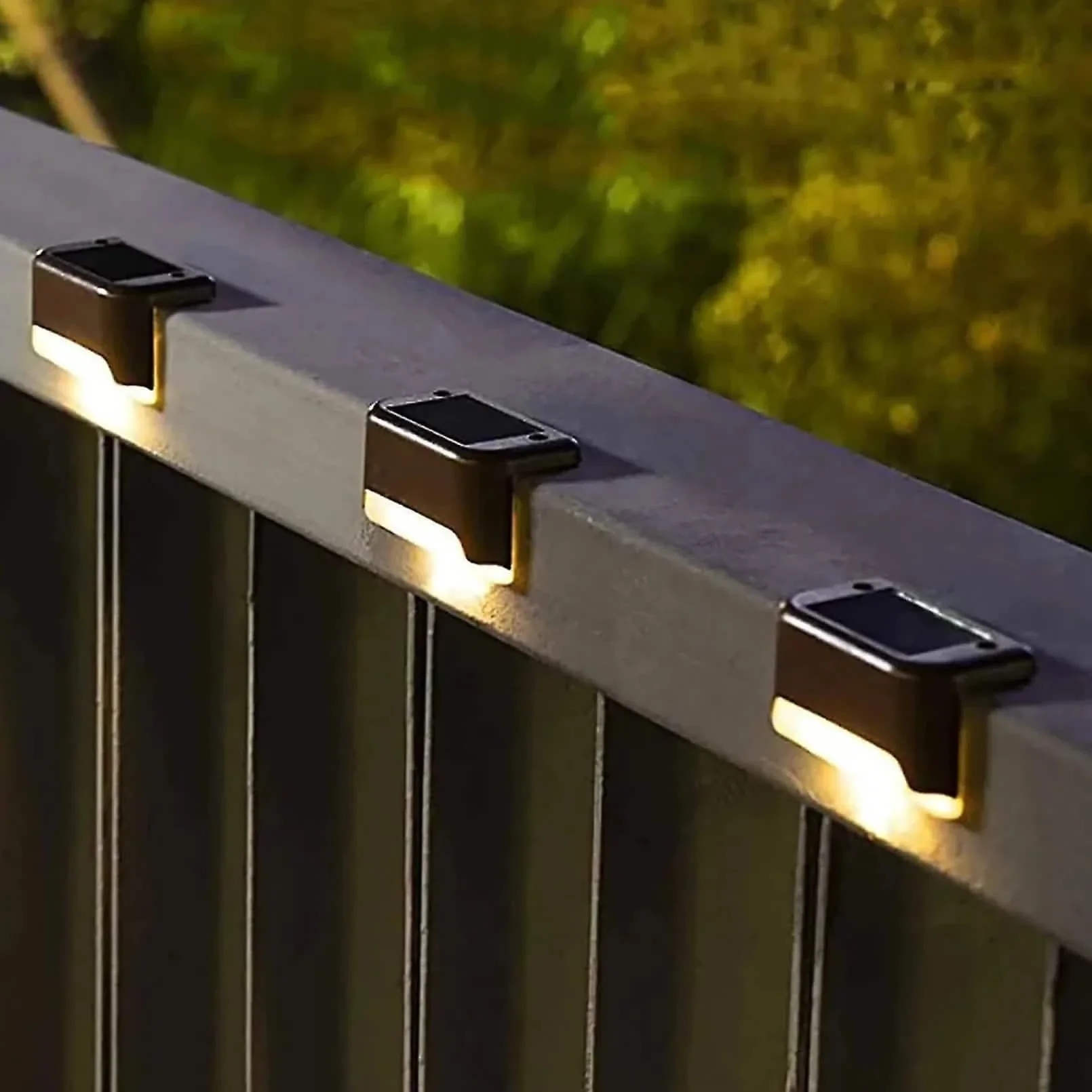Image of 4-Pack: Solar Outdoor Garden Deck Lights