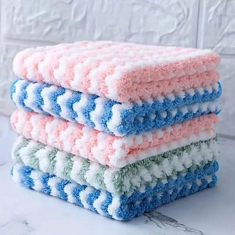 Image of 5-Pack: Ultra-Soft Microfiber Dish Cloths