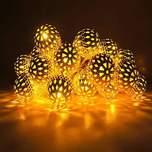 Image of LED Outdoor Solar String Lights