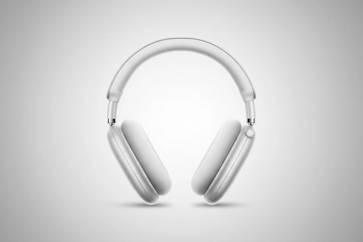 Image of Bluetooth Wireless Over-Ear Headphones with Active Noise Cancelling, Built-In Microphone, 24H Playtime – White