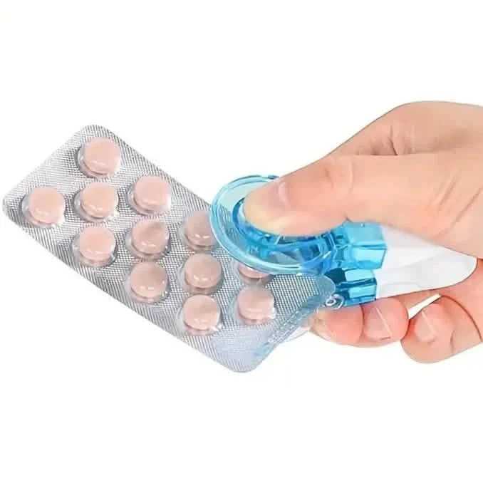 Image of Tablet Pills Blister Pack Opener Tool Dispenser