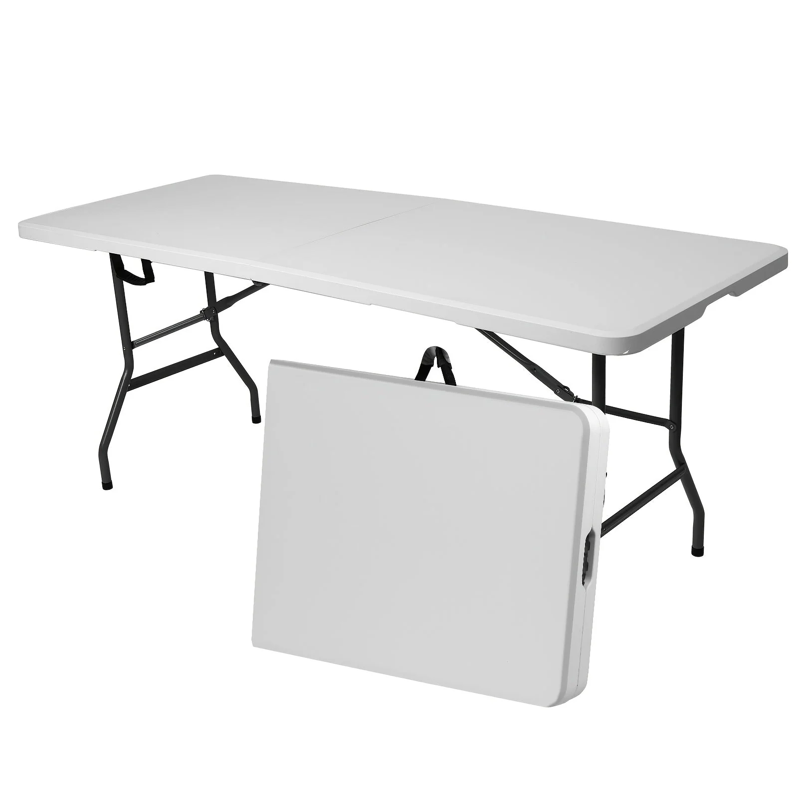 Image of 4ft/6ft Portable Plastic Folding Table – Indoor & Outdoor Dining