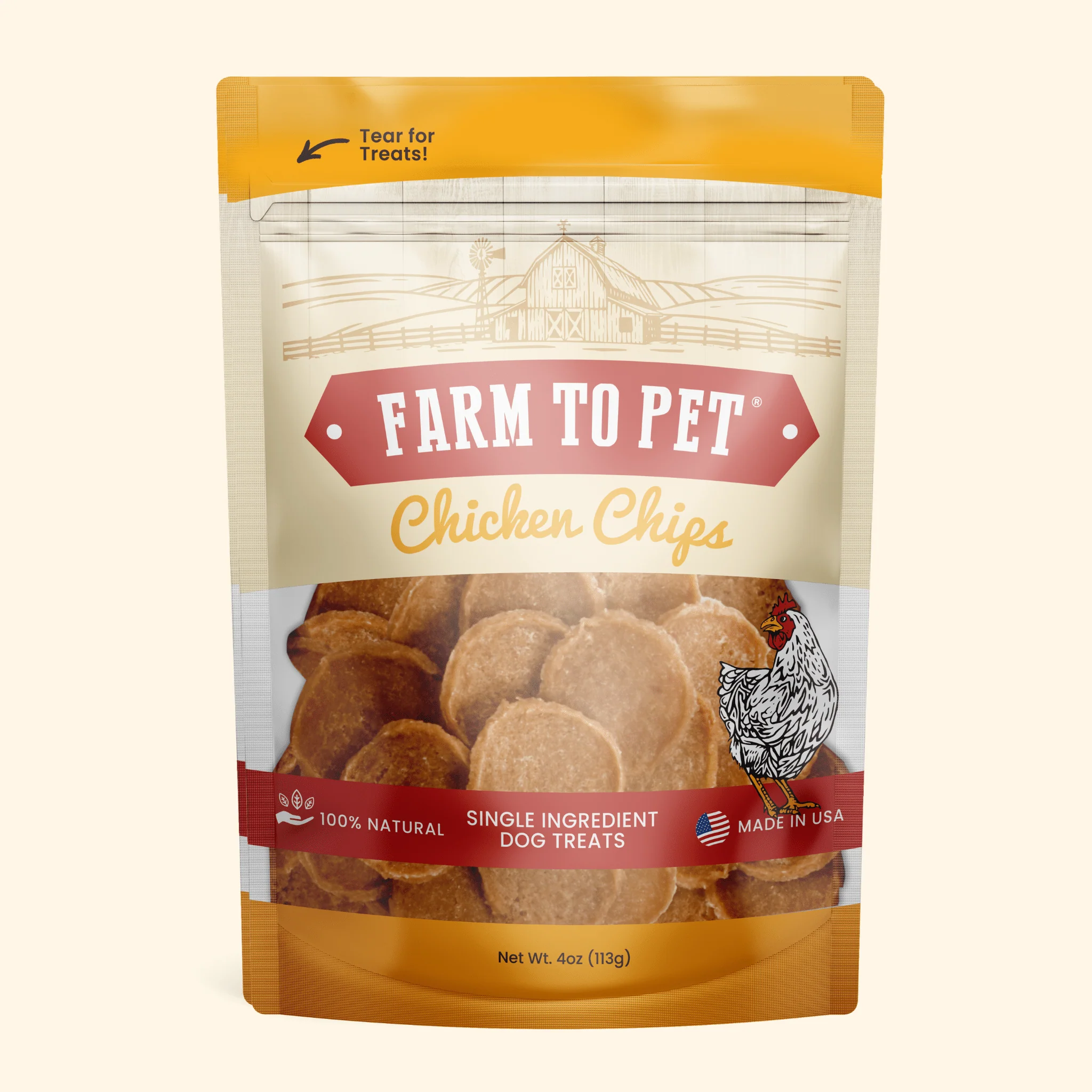 Image of Chicken Chips for Dogs | All-Natural Single-Ingredient Dog Treats