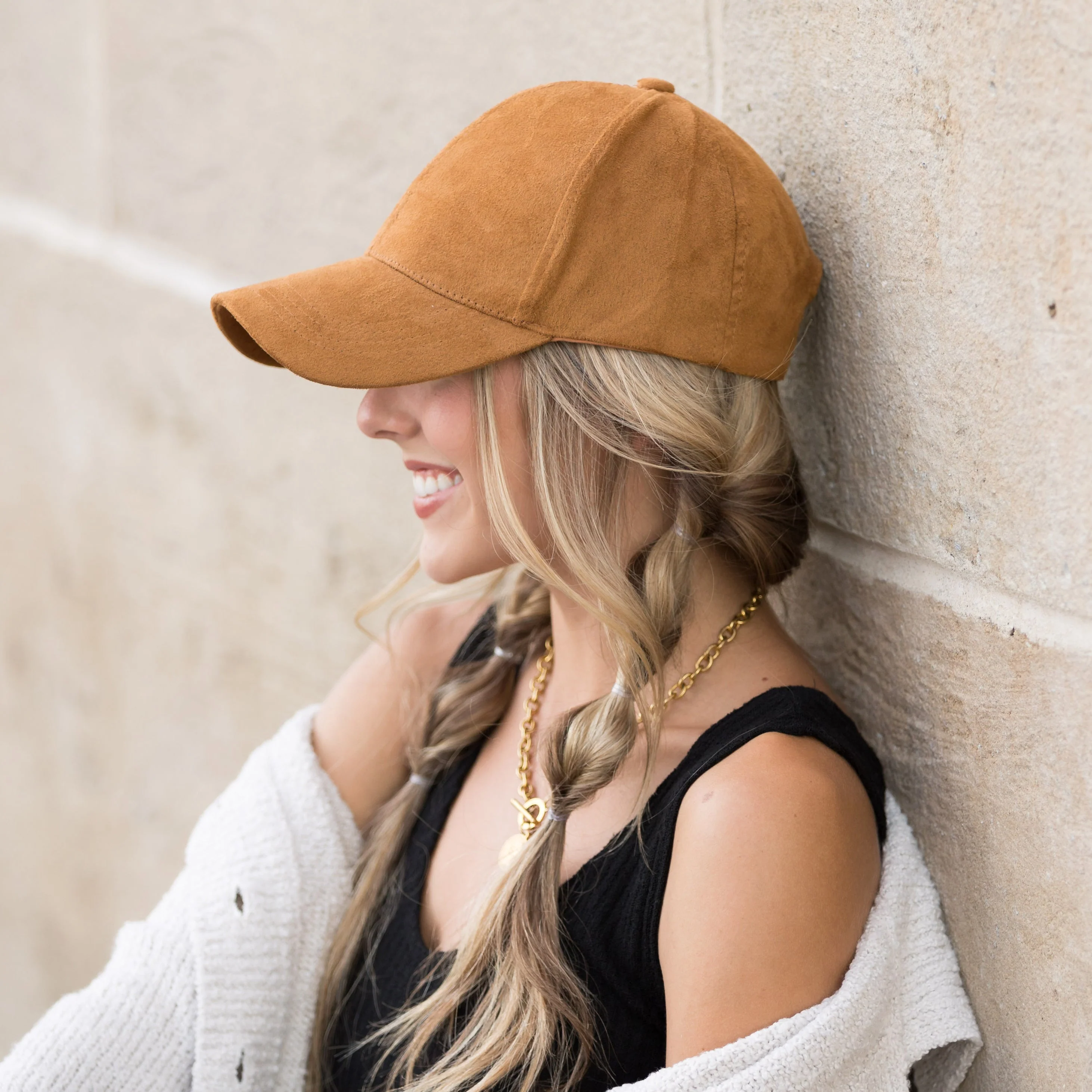 Image of Suede Boyfriend Ball Cap