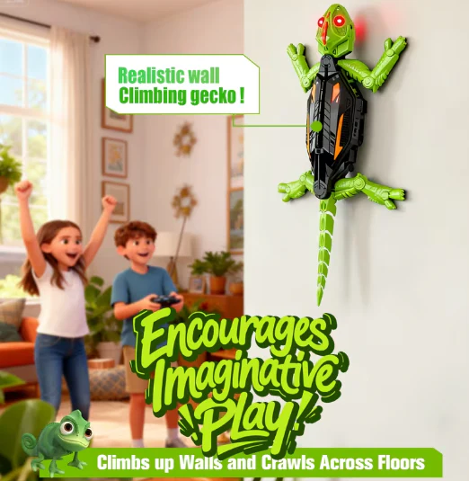Image of Wall Climbing RC Gecko – Remote Control Lizard Robot