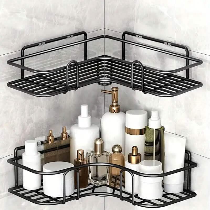 Image of Heavy-Duty Triangle Wall Mounted Shower Caddy Rack