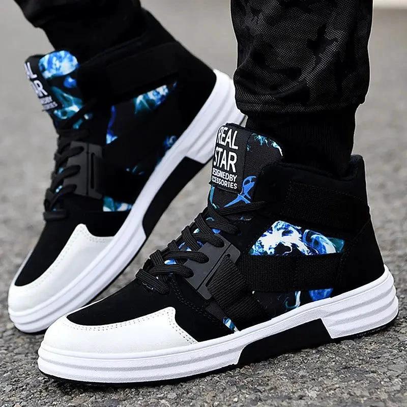 Image of Camouflage High-Top Lace-Up Shoe