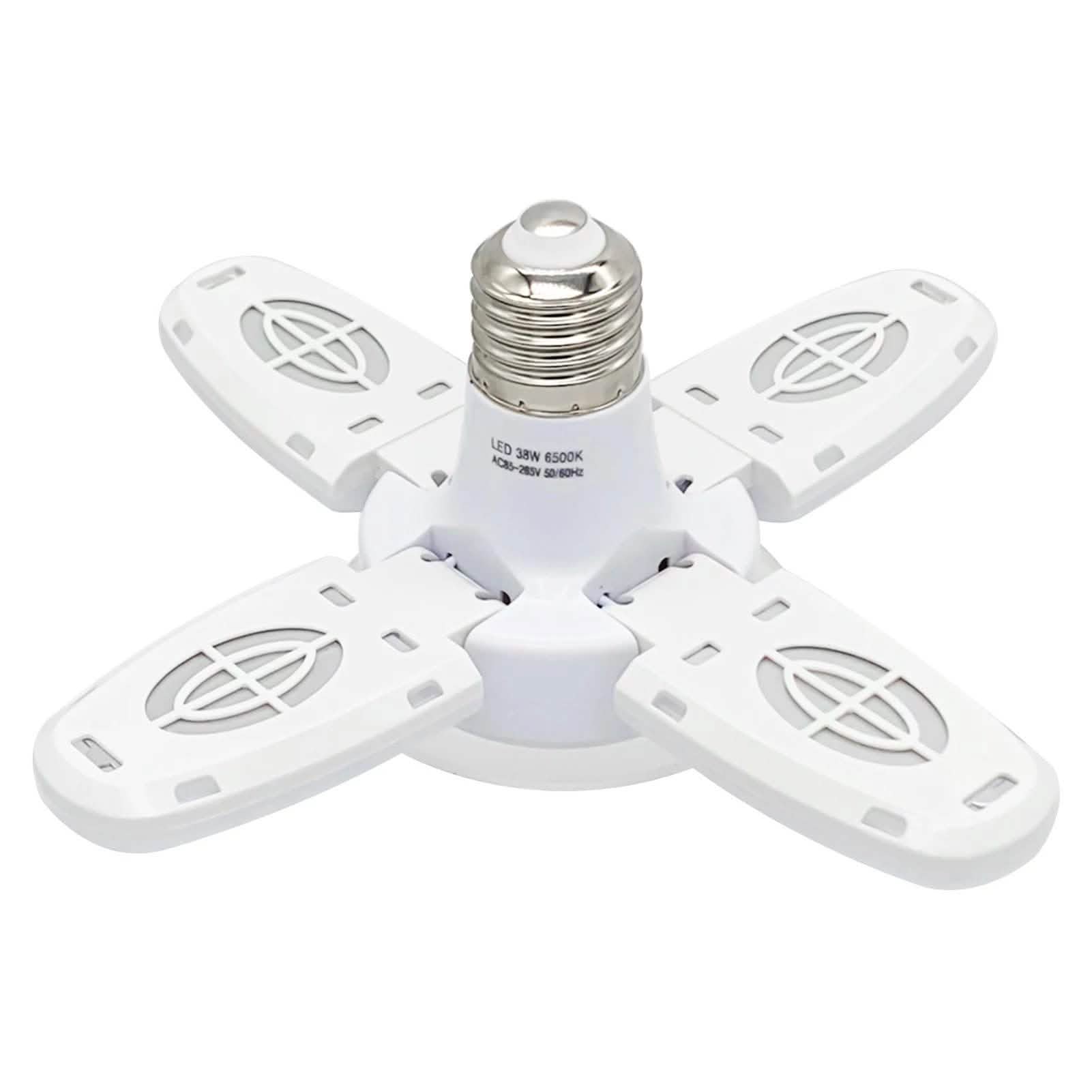 Image of LED Dimmable Garage Ceiling Lights with 4 Adjustable Panels