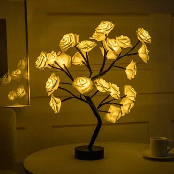 Image of Flower Rose Tree Lamp