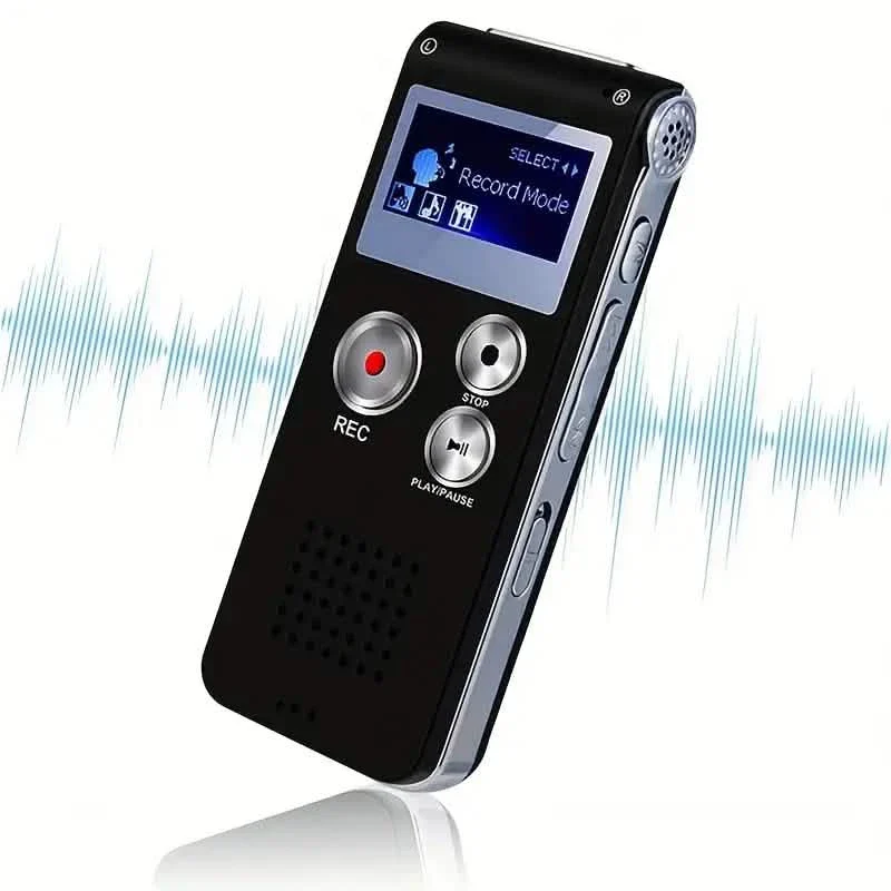 Image of 8GB Digital Voice Recorder & MP3 Player – Portable Audio for Meetings & Lectures