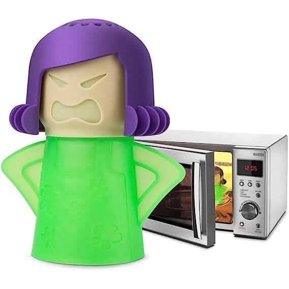 Image of 2-Piece: Angry Mama Microwave Steam Cleaner
