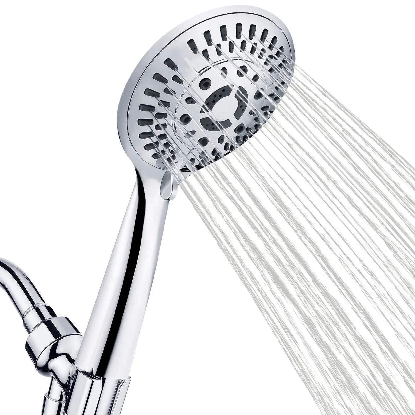 Image of 9-Spray Handheld Shower Head Set with Hose and Shower Arm Mount