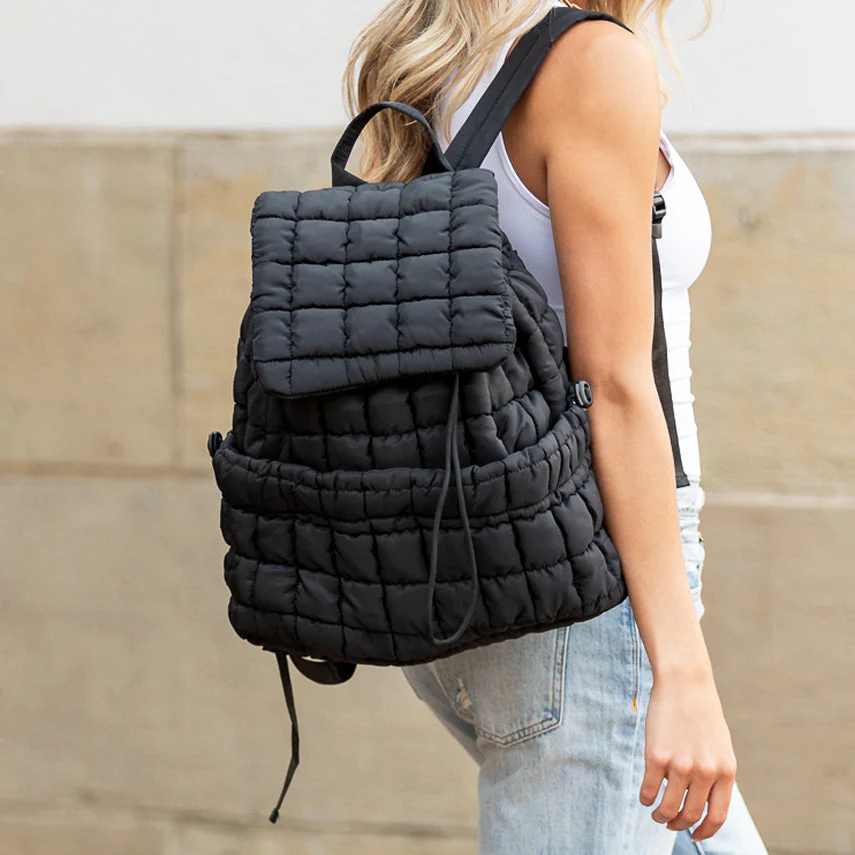 Image of Stevie Quilted Puffer Backpack