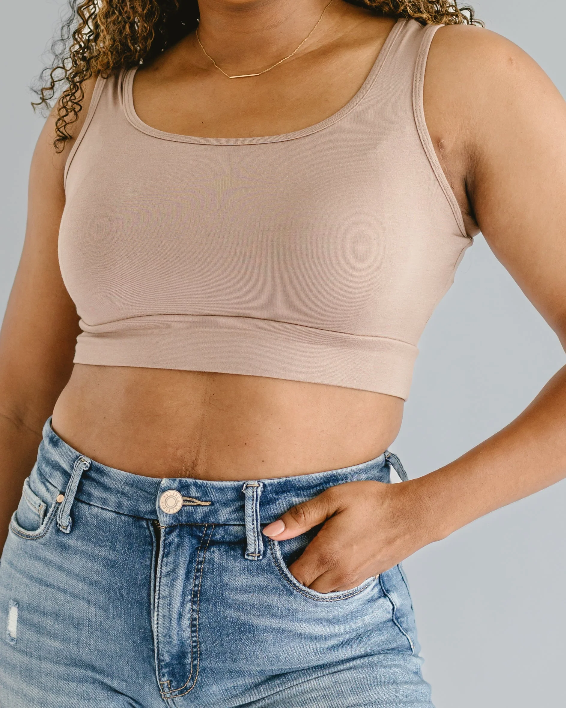 Image of Classic Wide Strap Tank Halftee