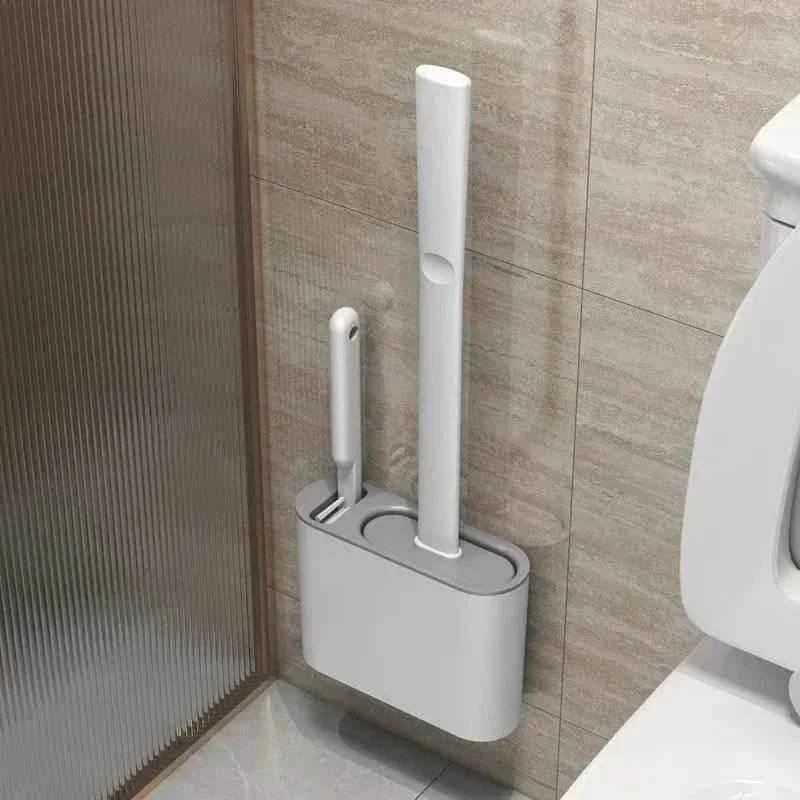 Image of Wall Hanging Toilet Brush With Holder
