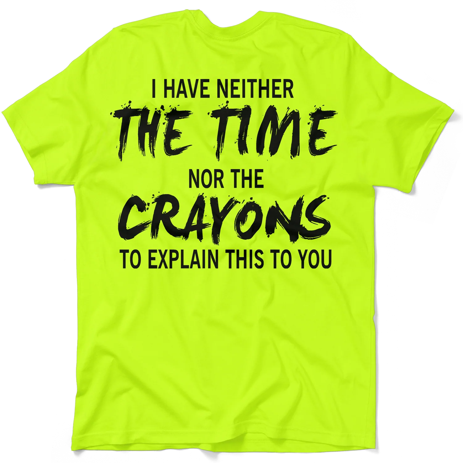 Image of Crayons - Safety Yellow T-Shirt