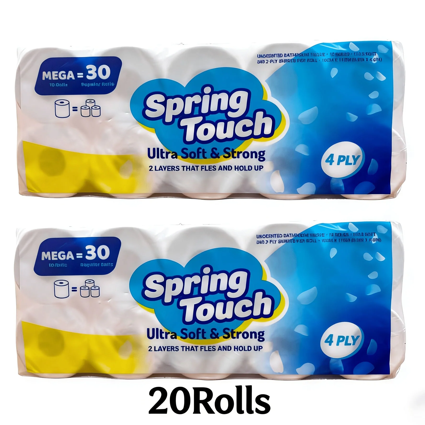 Image of Spring Touch 4-Ply Ultra Soft Toilet Paper