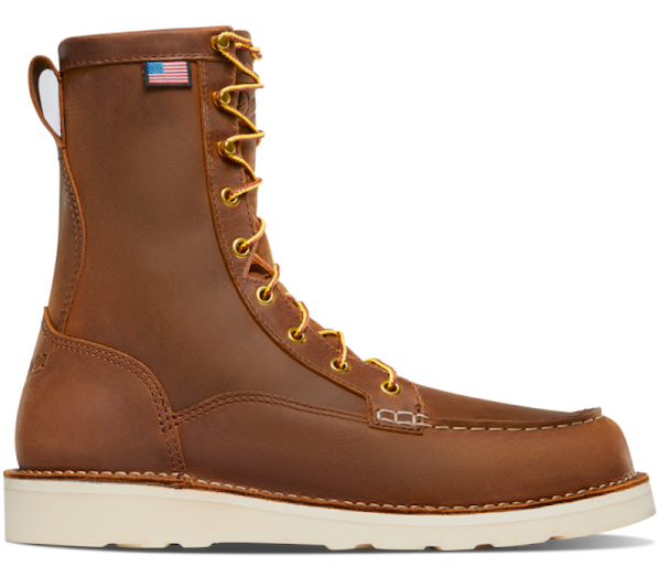 15542 - Bull Run Moc Toe - 8" Tobacco Steel Toe - Men's