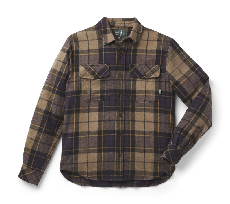 9200038 - Cedar Mills Cotton Flannel Shirt - Navy/Olive Tartan Plaid - Men's