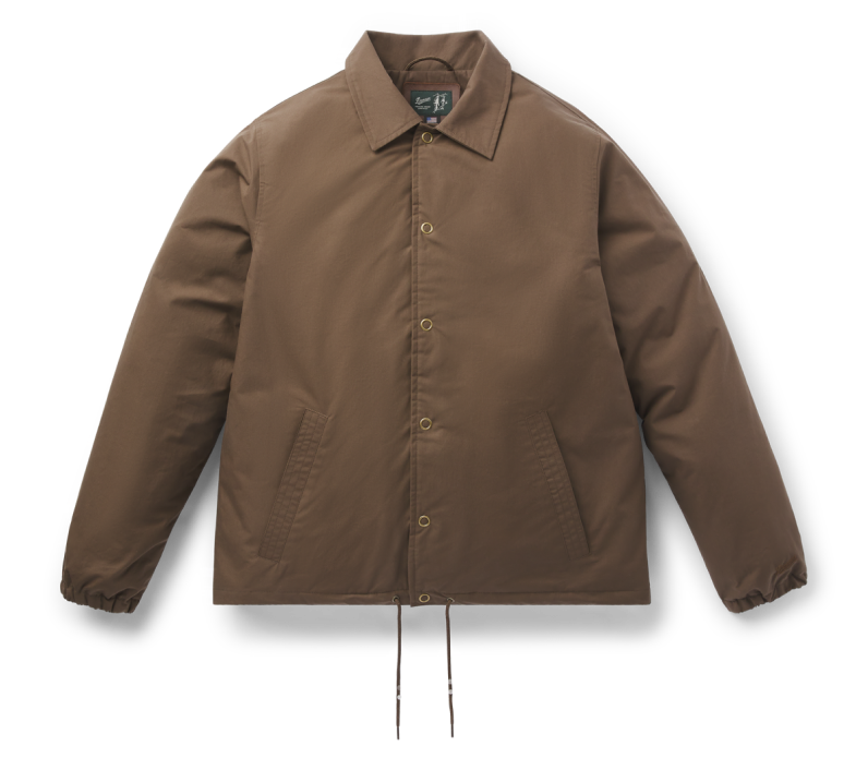 9200042 - Waxed Primaloft® Coaches Jacket - Brown - Men's