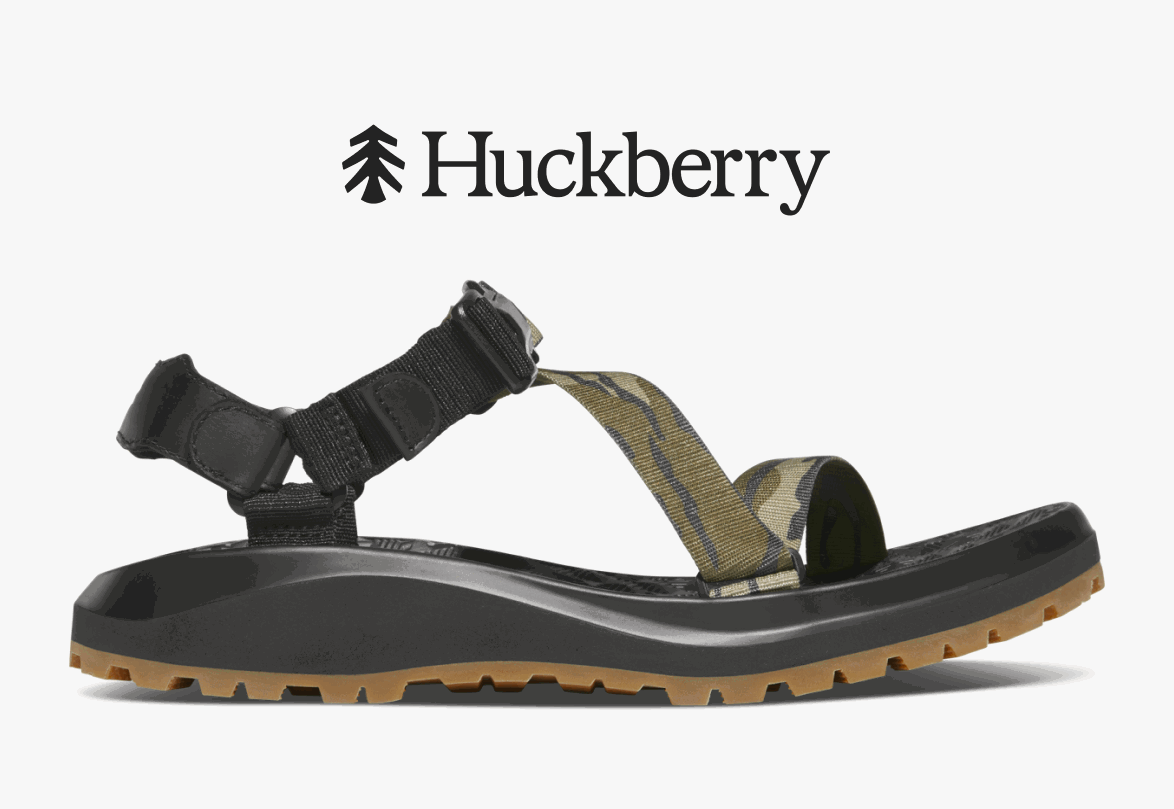 Danner x Huckberry Mossy Oak Bottomland Shelter Cove Slide and Wallowa Sandal