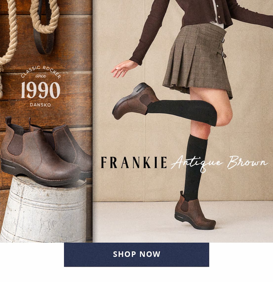 Frankie Antique Brown | Shop Now