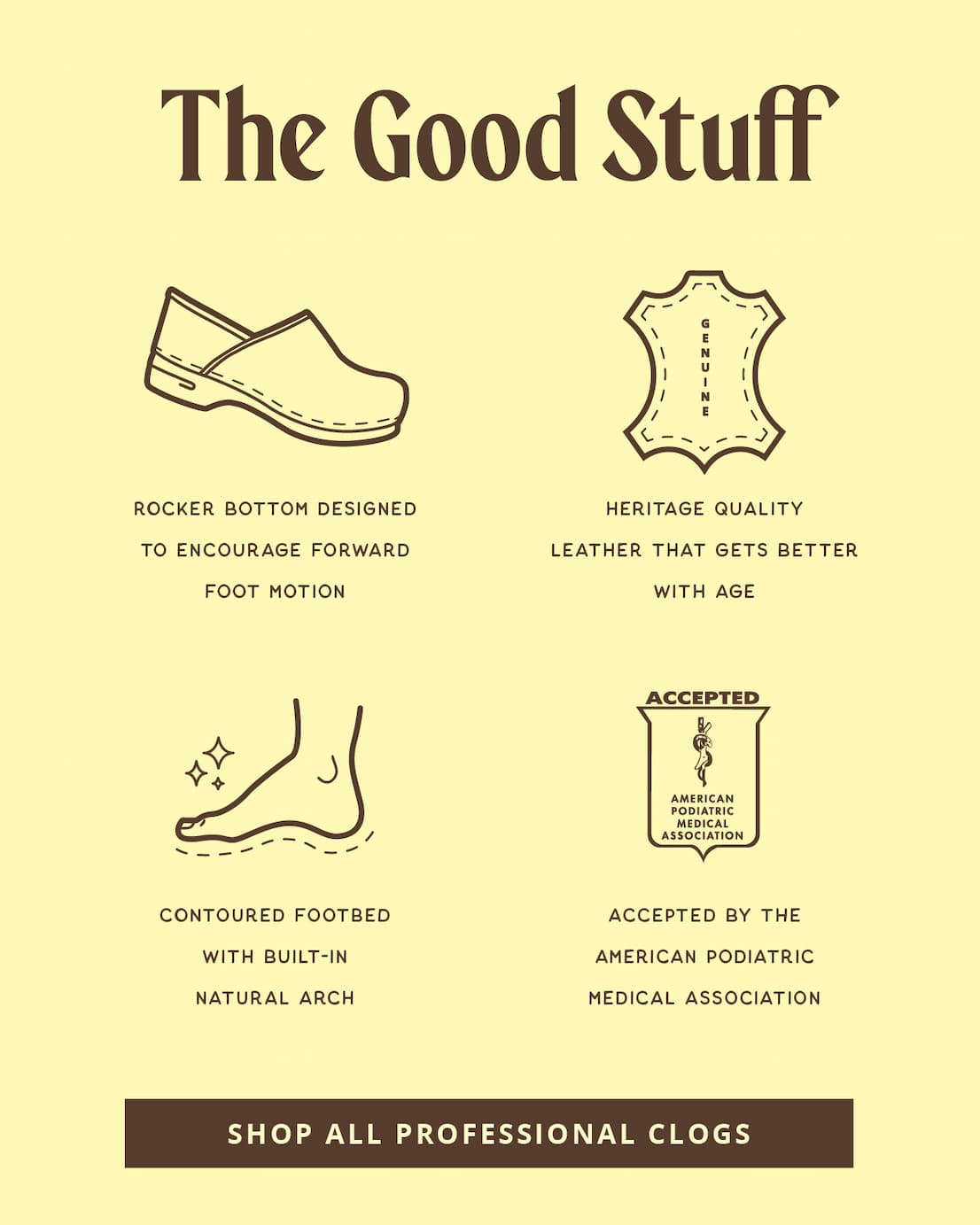 The Good Stuff | Shop All Professional Clogs
