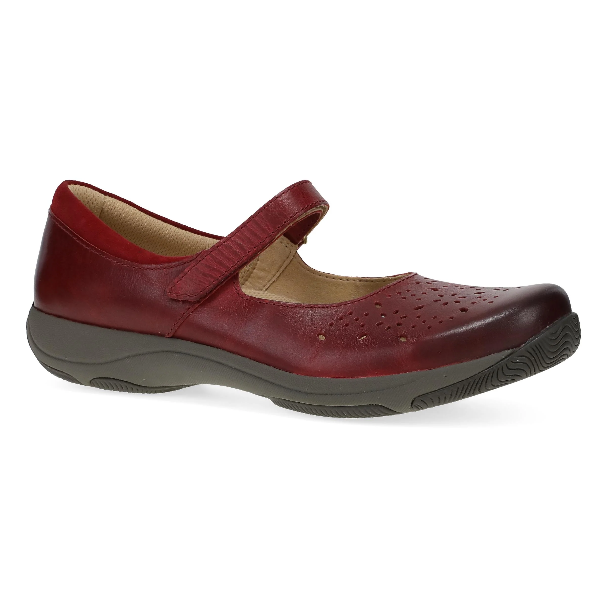 Image of Stacy Wide Red Waxy Burnished