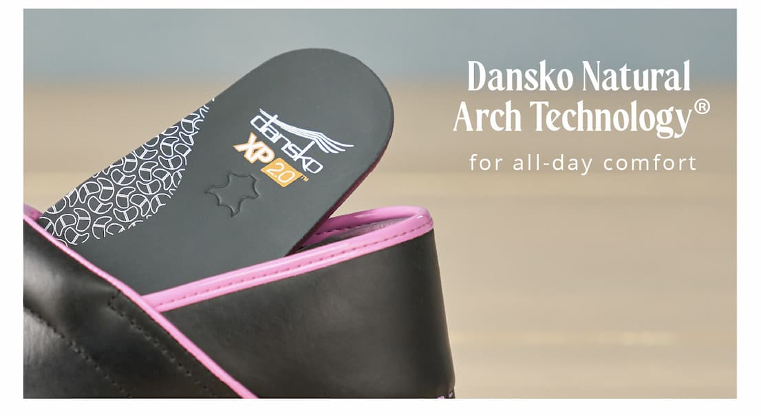 Dansko Natural Arch Technology® | Shop XP 2.0 Black/Pink