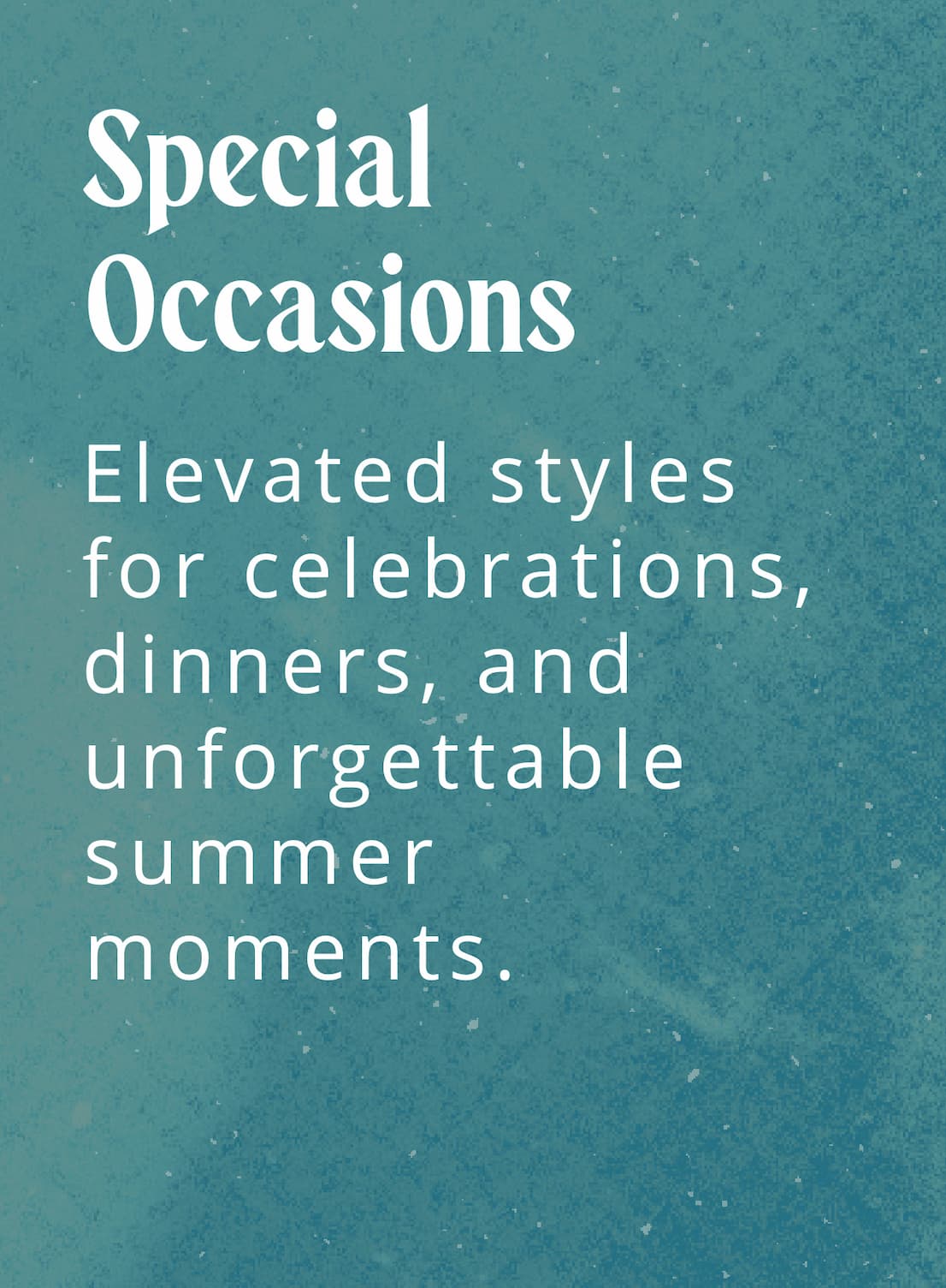 Special Occasions