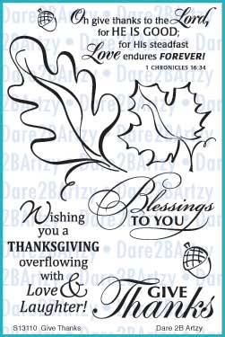 Give Thanks Stamp Set