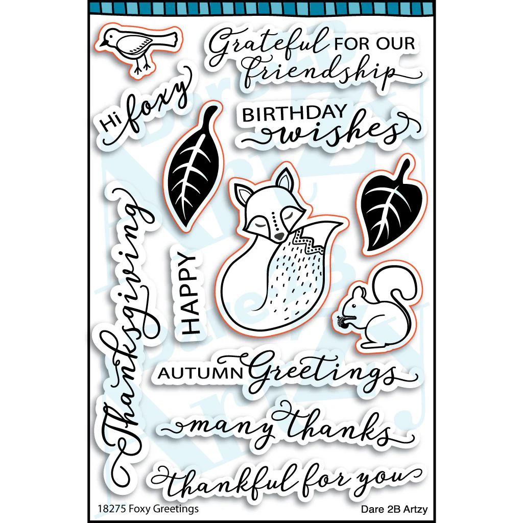 Foxy Greetings Stamp Set