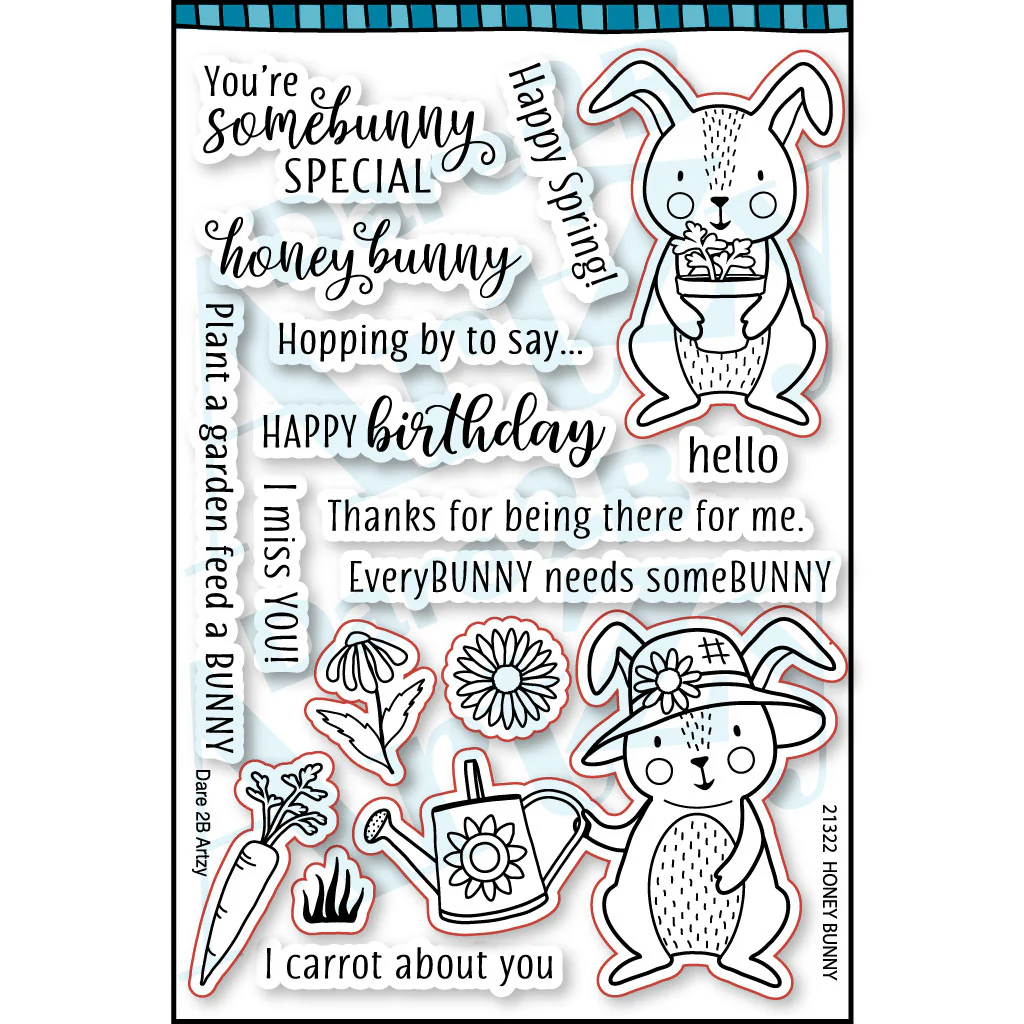 Honey Bunny Stamp Set and Die