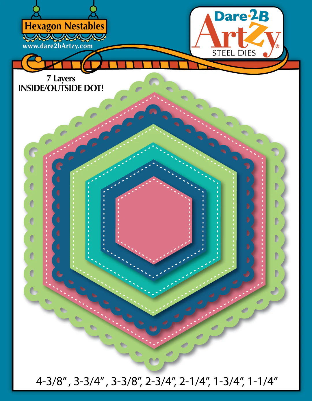 Hexagon Nestable Die Set