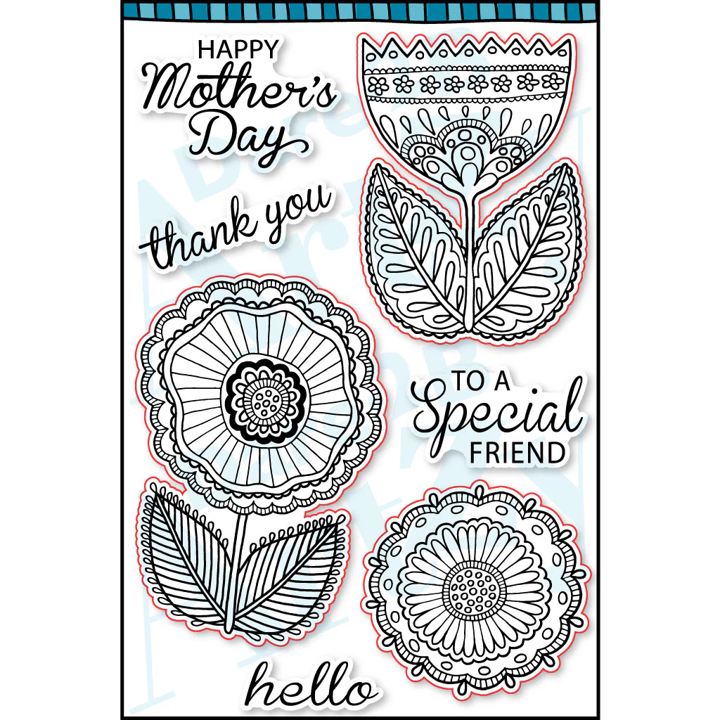 Flowers for Mom Stamp Set and Die