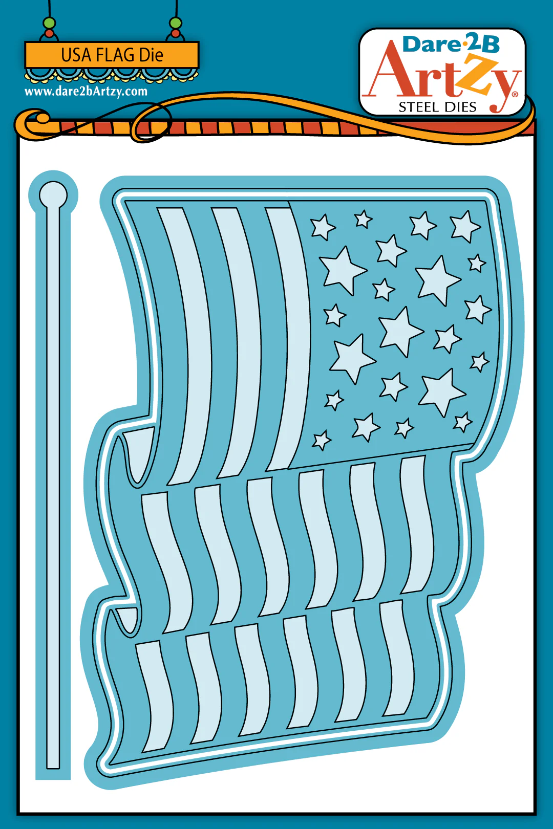 USA Flag Die