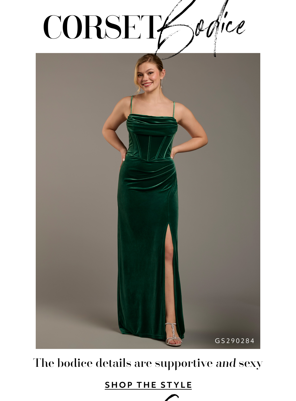 corset bodice - the bodice details are supportive and sexy - shop the style
