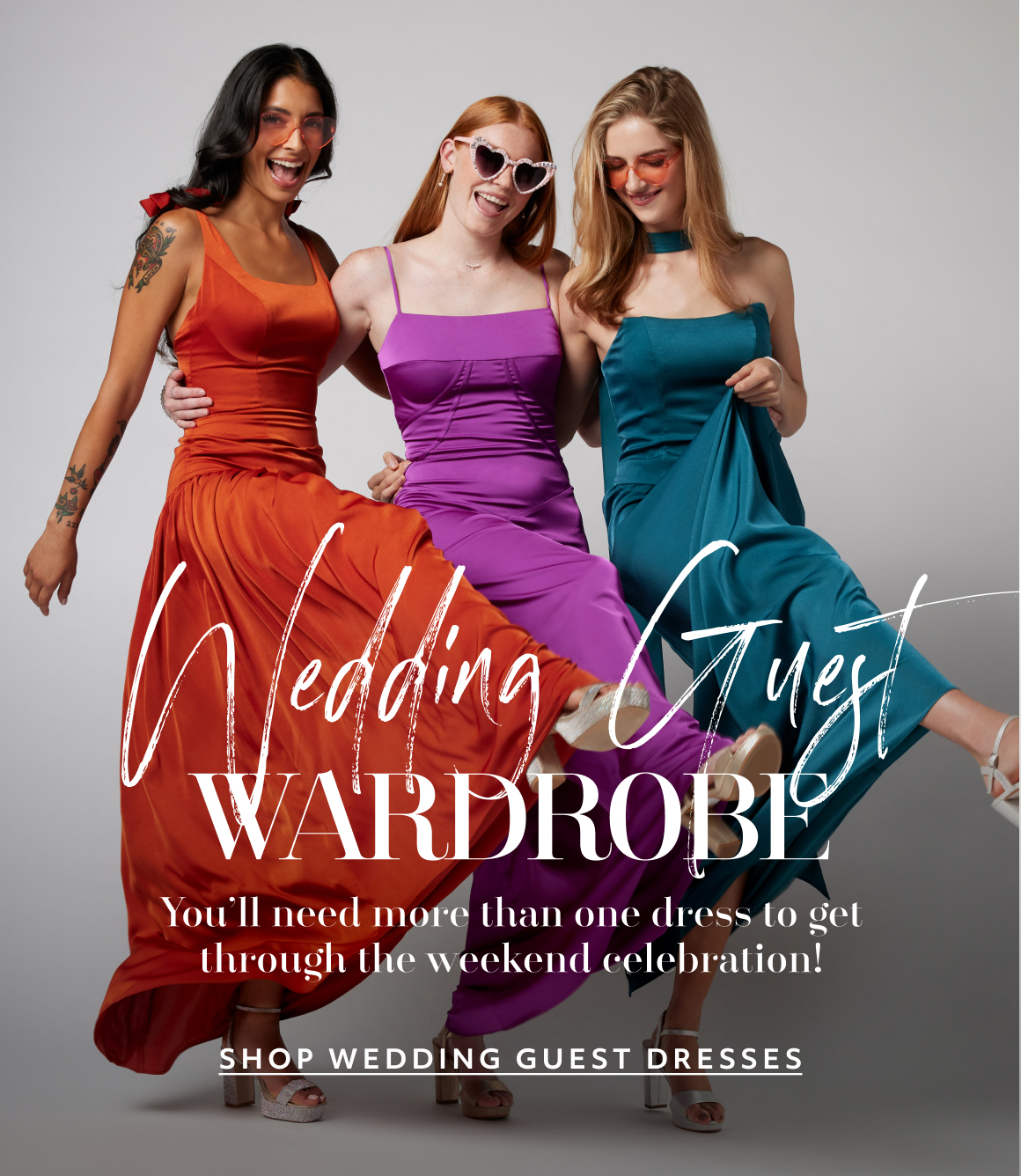 wedding guest wardrobe - you'll need more than one dress to get through the weekend celebration! shop wedding guest dresses