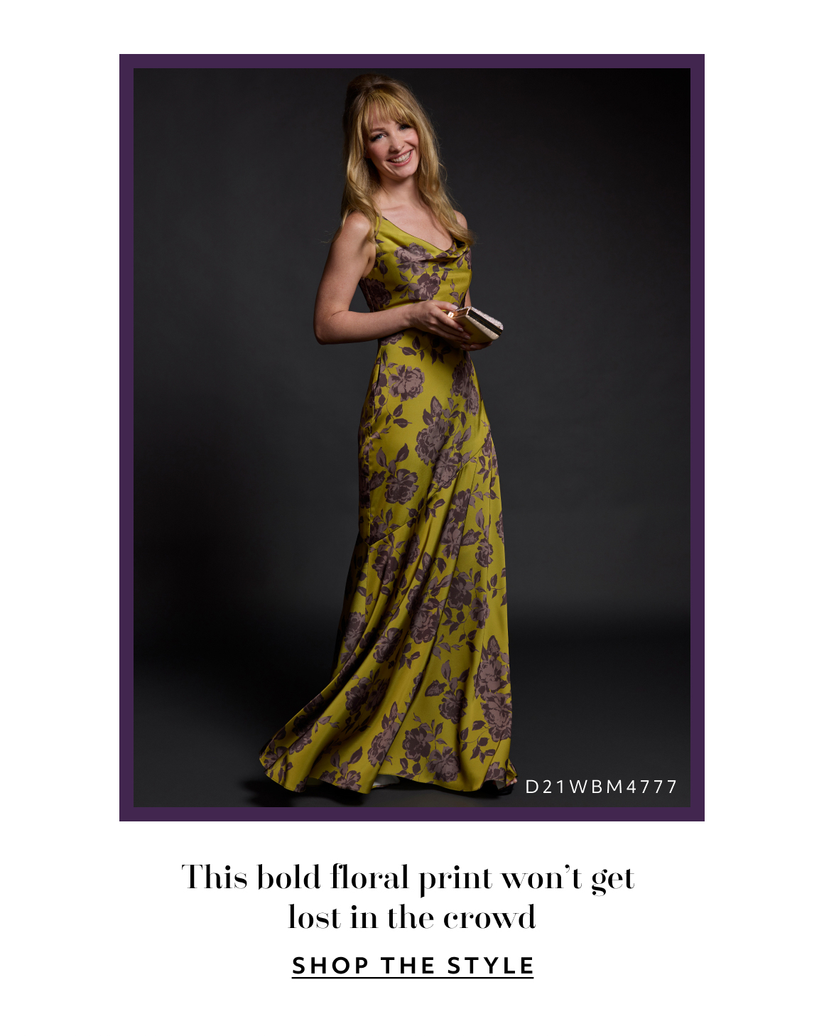 this bold floral print won't get lost in the crowd - shop the style