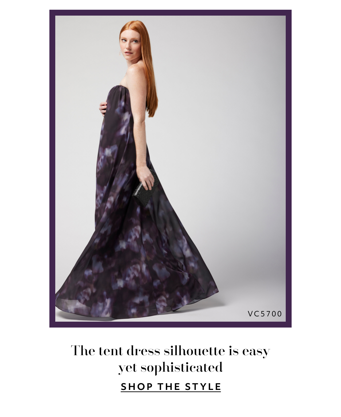 the tent dress silhouette is easy yet sophisticated - shop the style