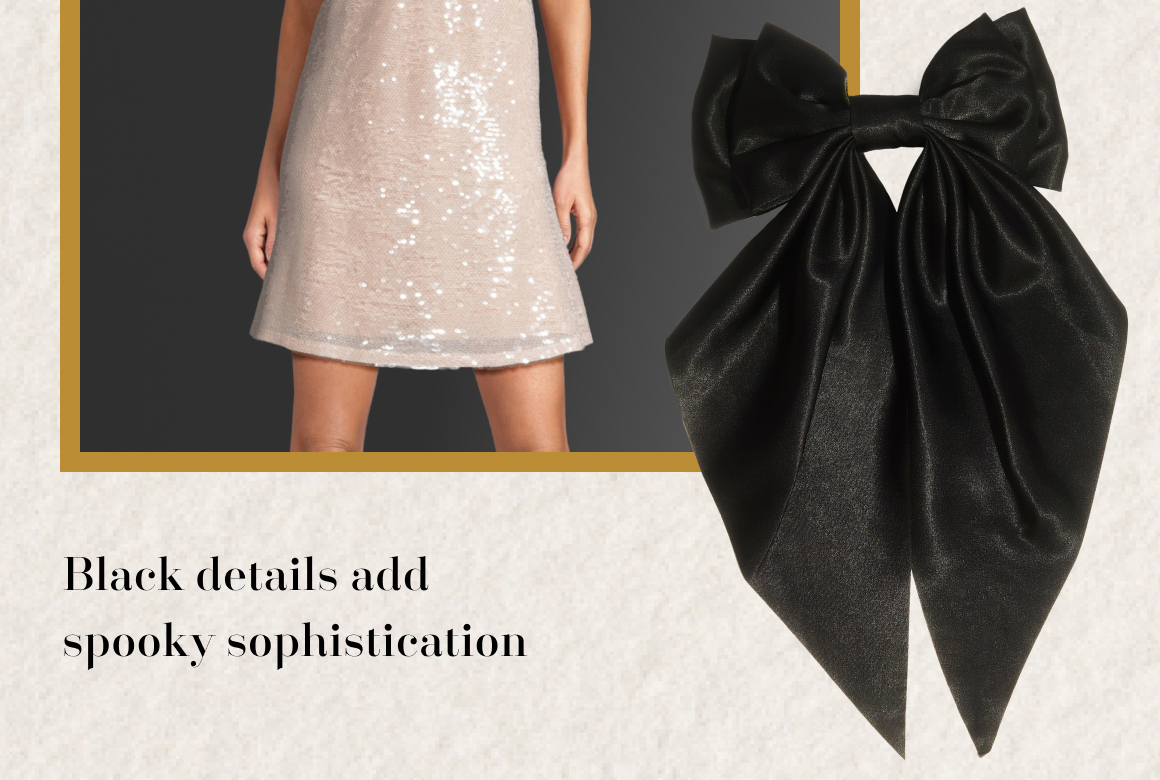 black details add spooky sophistication