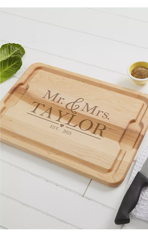 Wedding Couple Personalized Cutting Board- 12x17