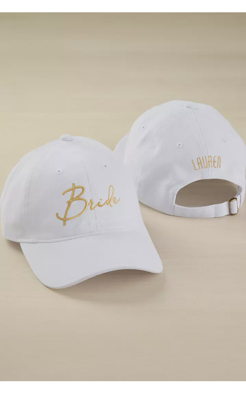 Modern Bridal Party Embroidered Baseball Caps