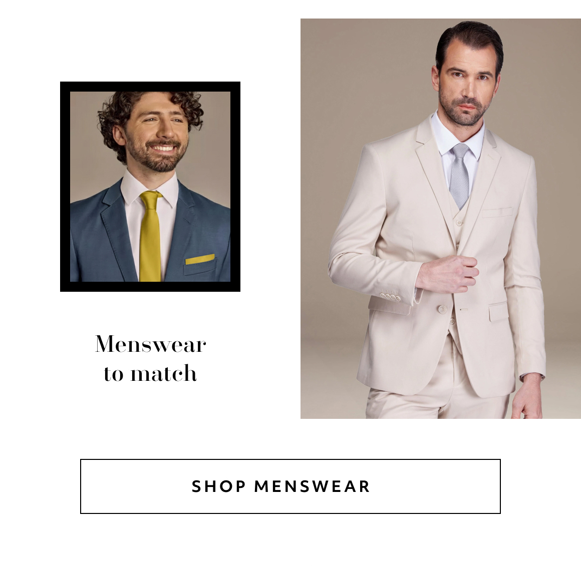 menswear to match - shop menswear