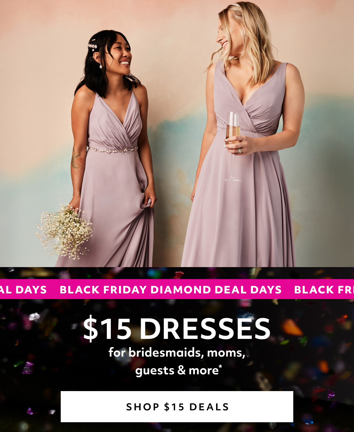 BLACK FRIDAY STARTS NOW - SHOP $15 DEALS