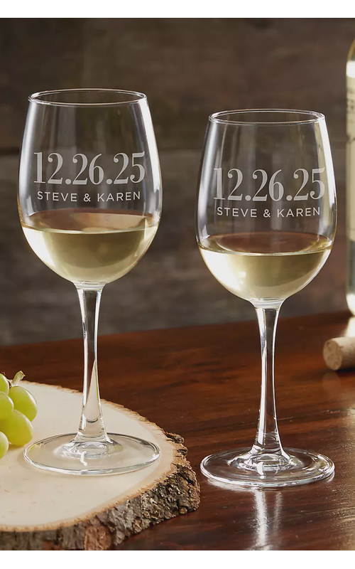 The Big Day Personalized Wedding Favor Glasses